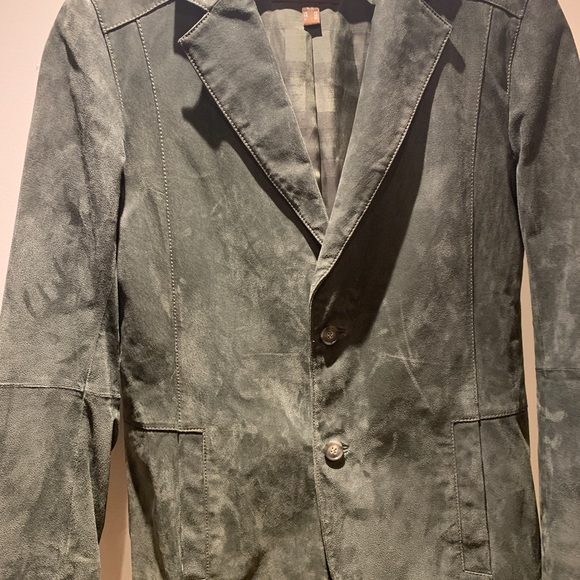 Danier Mens Leather Blazer size M - Picture 2 of 4